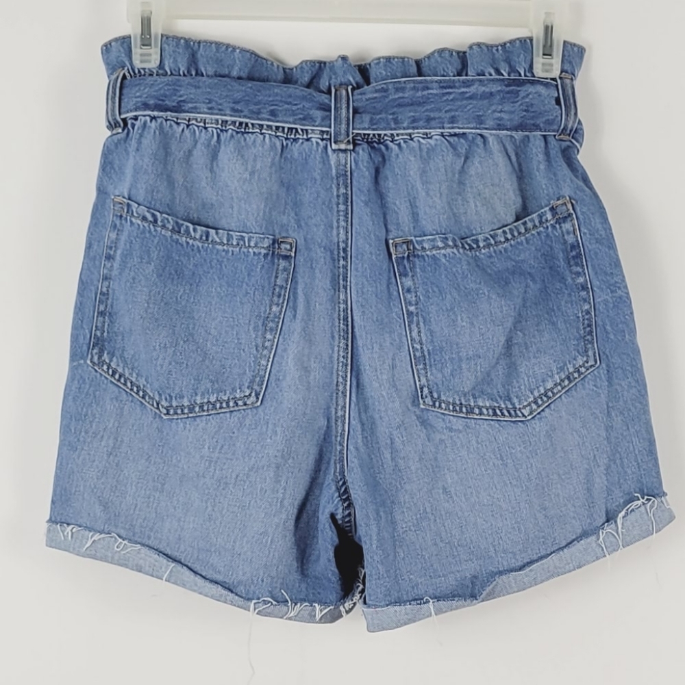 AEROPOSTALE High Rise Paperbag Jean Shorts Size 8 - Picture 5 of 8